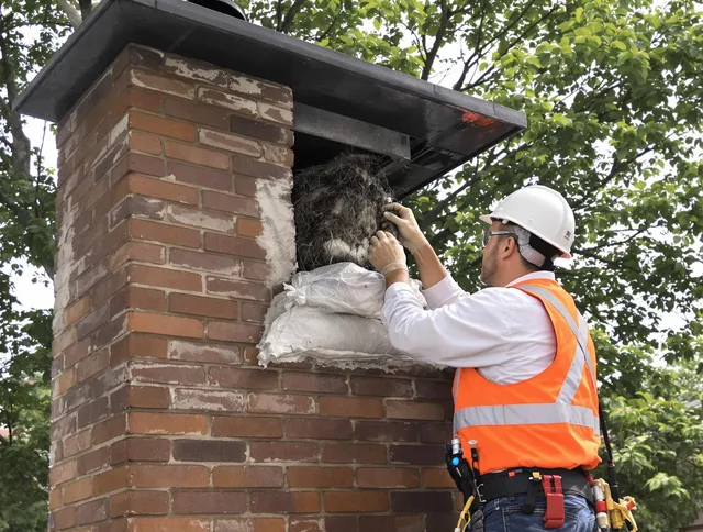 Humane removal of debris and animals by Westerville Chimney Sweep in Westerville, OH