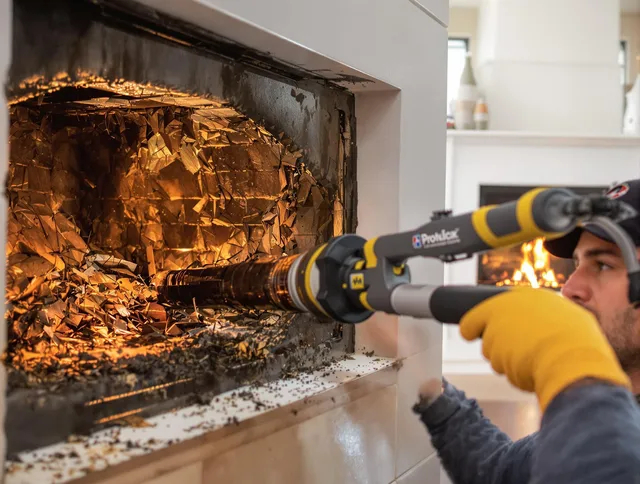 Professional chimney cleaning by Westerville Chimney Sweep in Westerville, OH
