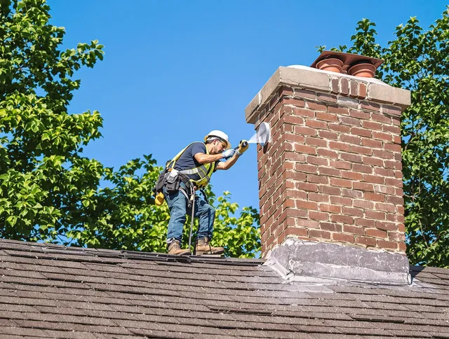 Westerville Chimney Sweep performing an inspection with advanced tools in Westerville, OH