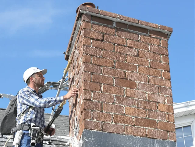 Brickwork for a chimney rebuild by Westerville Chimney Sweep in Westerville, OH
