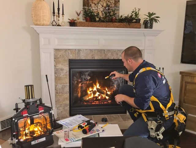 Safety-focused fireplace inspection by Westerville Chimney Sweep in Westerville, OH