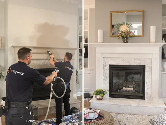 Professional soot removal by Westerville Chimney Sweep team in Westerville, OH